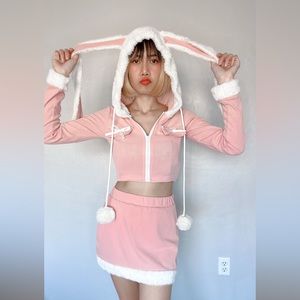 BRAND NEW! Sexy mini pink outfit